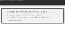 Tablet Screenshot of mailing.broadwayworld.com